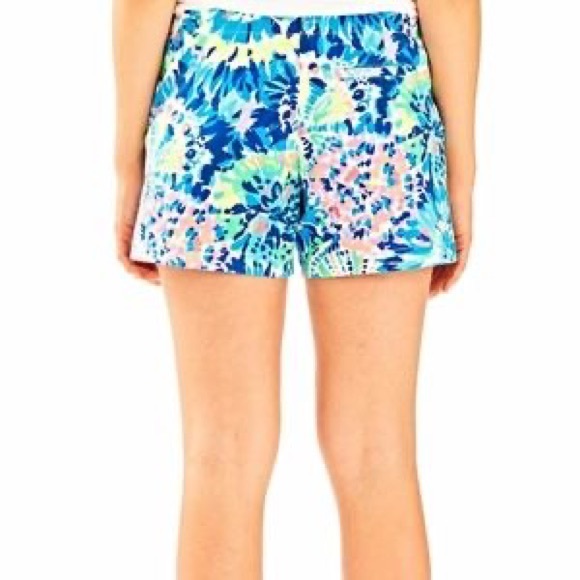 Lilly Pulitzer | "Dive In" Ocean View Tie Dye Board Shorts - Picture 2 of 7